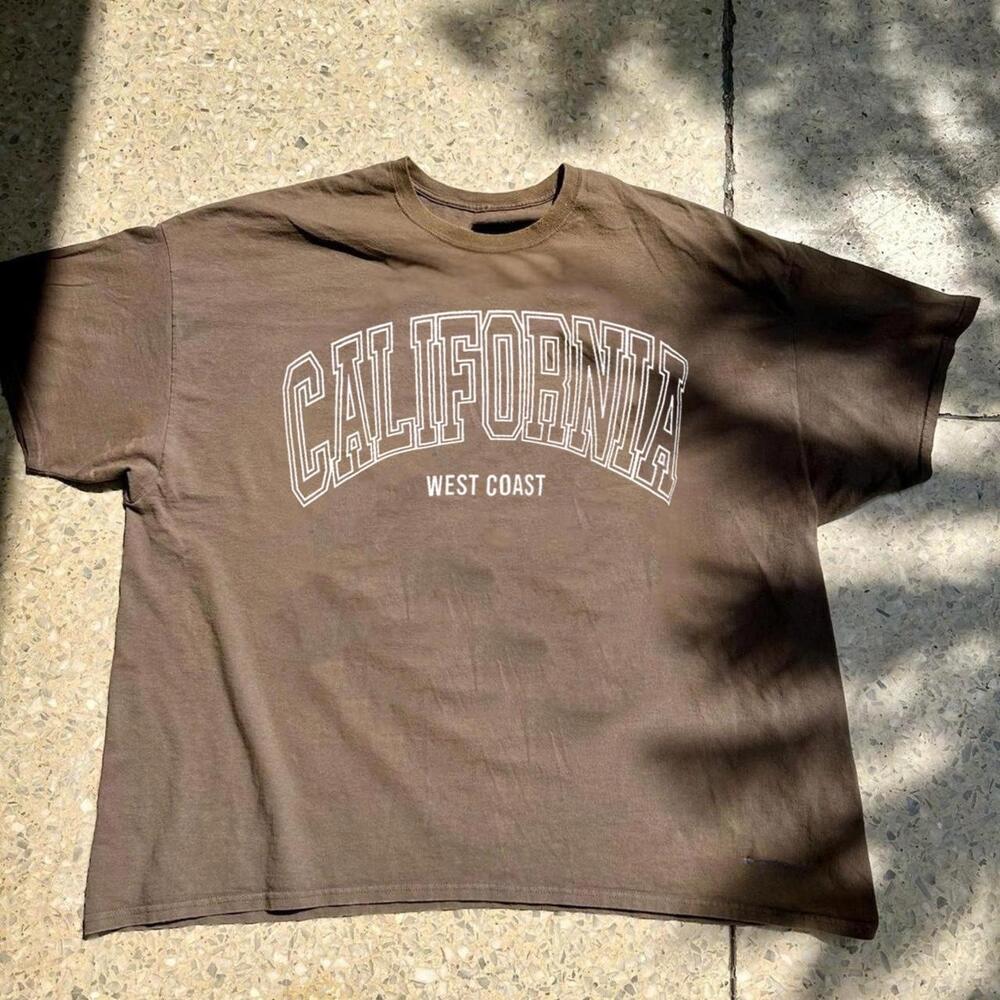 Brown California West Coast Tee